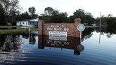 FOTO: Sisa Sapuan Badai Florence di Amerika Serikat Sepekan setelah Badai Florence menyapu Amerika Serikat, sebagian wilayah di pesisir negara itu masih tergenang air.