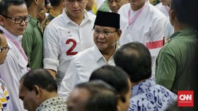 Prabowo Berjoget di Gedung KPU Usai Kantongi Nomor Urut Dua