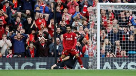 Salah Cetak Gol, Liverpool Unggul 3-0 di Babak Pertama