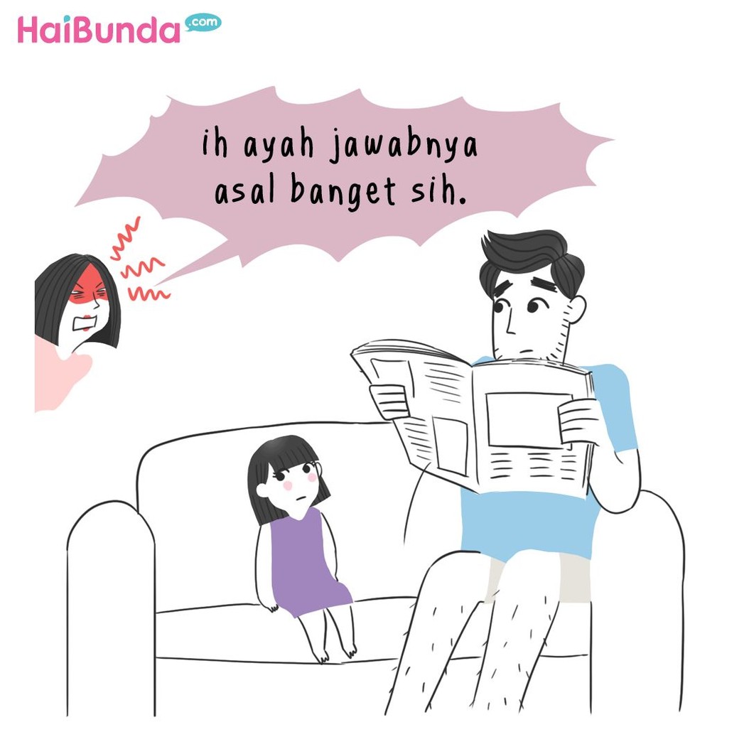 Pertanyaan kakak di komik ini soal adik bayi sempat bikin heboh orang serumah. Bunda punya pengalaman apa terkait pertanyaan polos dari si kecil?