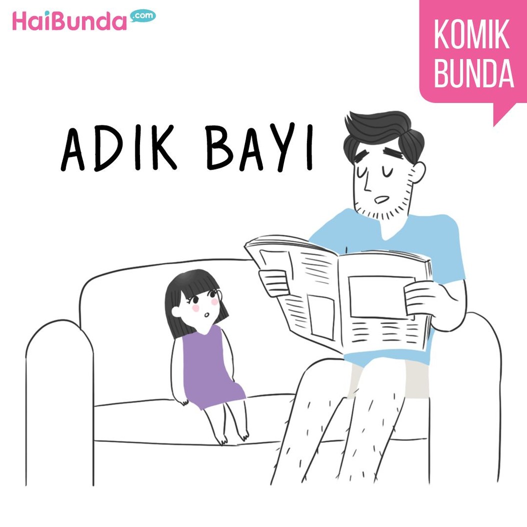 Pertanyaan kakak di komik ini soal adik bayi sempat bikin heboh orang serumah. Bunda punya pengalaman apa terkait pertanyaan polos dari si kecil?