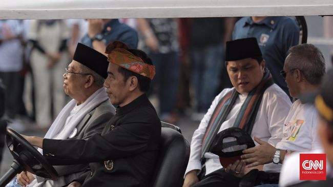 'Satu Jari' Jokowi dan Ma'ruf Amin di Kampanye Damai 'Satu Jari' Jokowi dan Ma'ruf Amin di Kampanye Damai