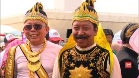 VIDEO: Berkostum Gatot Kaca, Romy Ingin Jaga Kampanye 2019