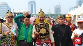 Terinspirasi 'Superhero' Lokal, Romi PPP Berkostum Gatot Kaca