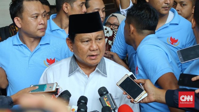 Tagar #PrabowoBersamaHTI menjamur di linimasa Twitter pada hari ini di tengah aksi protes pembakaran bendera.