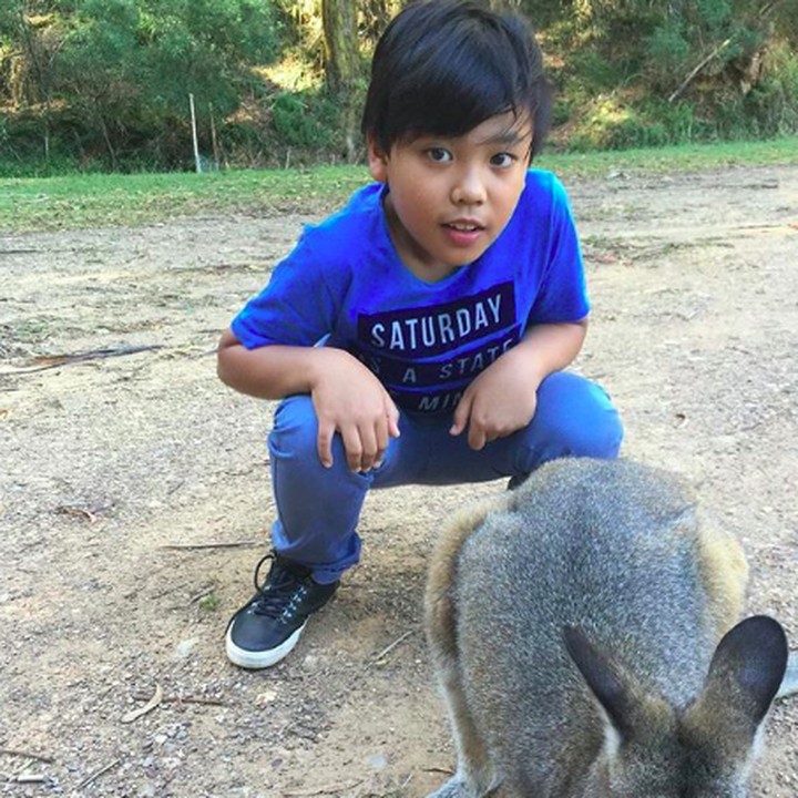 <p>Abang Nathan yang nggak kalah ganteng dari ayahnya nih. (Foto: Instagram/ @enricotambunan)  </p>
