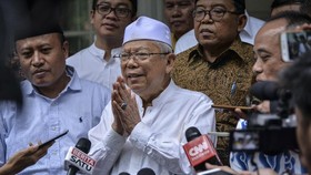 Ma'ruf Amin Hadiri Hari Santri di Palangkaraya