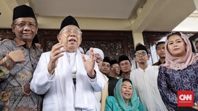 Klaim Tak Ada Masalah, Ma'ruf Amin Sebut Mahfud MD Warga NU
