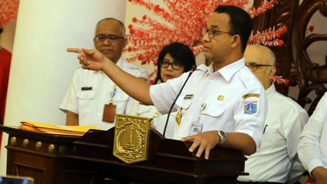 Plt Kepala Dinas Kebudayaan dan Pariwisata Asiantoro menyebut gelontoran dana sebesar Rp70 juta itu dilakukan atas perintah Anies Baswedan.