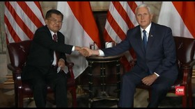 VIDEO: JK Singgung Hubungan Ekonomi Saat Temui Mike Pence