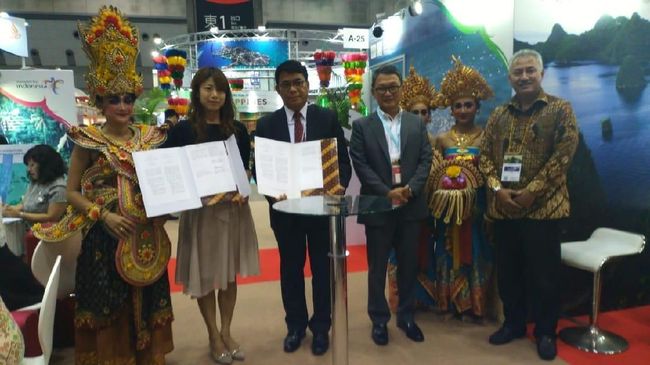 Kementerian Pariwisata (Kemenpar) menggelar Sales Mission dalam pameran Tourism Expo Japan (TEJ 2018) di Tokyo Big Sight, Tokyo, 20-23 September 2018.