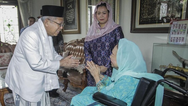 Wapres Ma'ruf Amin bertemu dengan istri Gus Dur hingga cendekiawan muslim Quraish Shihab bahas transisi kepemimpinan di Pemilu 2024.