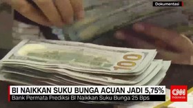 BI Naikkan Suku Bunga Acuan Jadi 5,75%