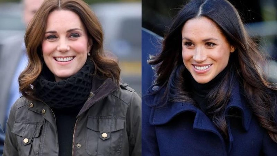 Meghan Markle terlihat memakai kaus yang sama seperti Kate Middleton saat menghadiri sebuah acara amal.