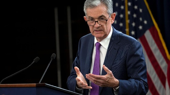 U.S. Federal Reserve Chairman Jerome Powell holds a news conference following a two-day Federal Open Market Committee (FOMC) policy meeting in Washington, U.S., September 26, 2018. REUTERS/Al Drago