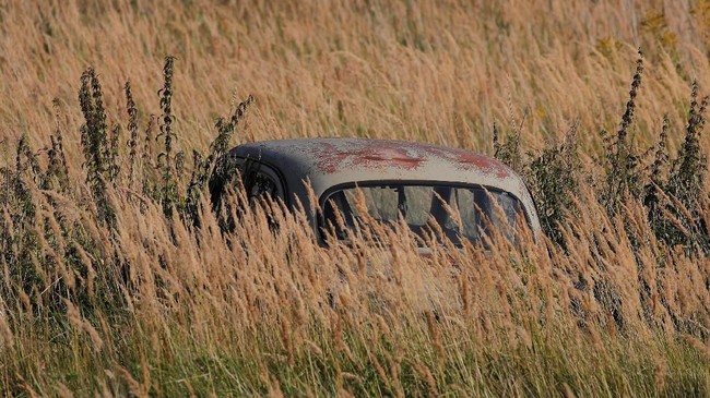 FOTO: Kuburan Ratusan Mobil Klasik di Rusia
