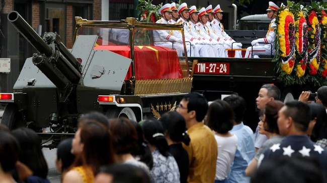 FOTO: Salam Perpisahan Vietnam untuk Presiden Tran Dai Quang