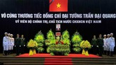 FOTO: Salam Perpisahan Vietnam untuk Presiden Tran Dai Quang Vietnam menggelar upacara emosional untuk mengantar Presiden Tran Dai Quang ke tempat peristirahatan terakhirnya di Hanoi.