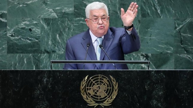 Presiden Palestina, Mahmoud Abbas, menolak AS menjadi mediator tunggal dalam menangani konflik di Timur Tengah saat berpidato di sidang Majelis Umum PBB.