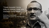 Polemik Dukungan Yenny Wahid Putri Presiden RI ke-4, Abdurrahman Wahid atau Gus Dur, Yenny Wahid resmi mendukung Jokowi-Ma'ruf Amin di Pilpres 2019.