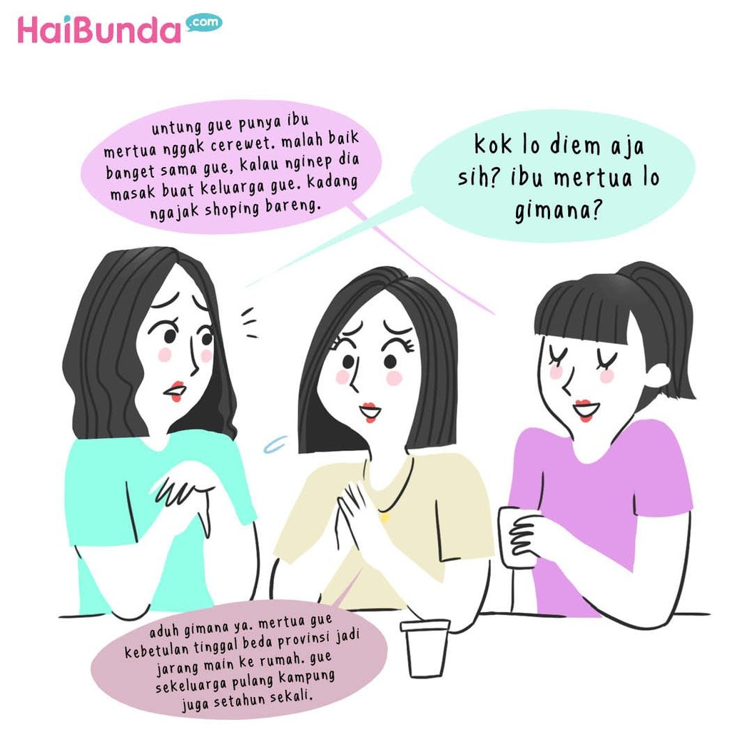 Ada cerita tentang sosok ibu mertua bagi bunda di komik ini. Kalau sosok ibu mertua Bunda seperti apa? Sharing yuk di kolom komentar.