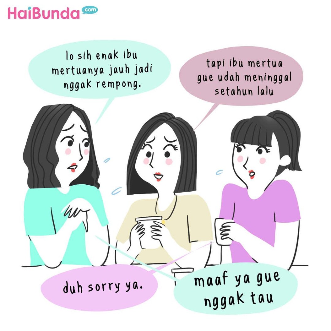 Ada cerita tentang sosok ibu mertua bagi bunda di komik ini. Kalau sosok ibu mertua Bunda seperti apa? Sharing yuk di kolom komentar.