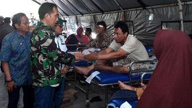 Kembali Datang ke Palu, Jokowi Minta Korban Gempa Tenang