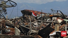 FOTO : Perumnas Balaroa Amblas Ditelan Likuifaksi