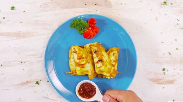 Resep cumi bakar saus kuning ini berisi tahu yang nyesss banget saat dikunyah. Enak!