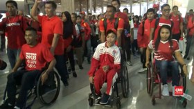 VIDEO: Atlet Asian Para Games Indonesia Tiba di Jakarta