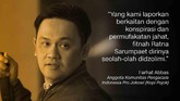 Ragam Reaksi Sandiwara Hoaks Ratna Sarumpaet Ratna Sarumpaet mengakui tidak ada penganiayaan seperti yang tersebar di media sosial. Pengakuan itu mengundang reaksi dari banyak pihak, termasuk kubu Prabowo.