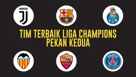 INFOGRAFIS: 11 Pemain Terbaik Pekan Kedua Liga Champions