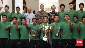 Jokowi Minta Timnas Indonesia U-16 Tak Ubah Gaya Hidup