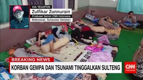 Korban Gempa dan Tsunami Mengungsi ke Sulawesi Selatan