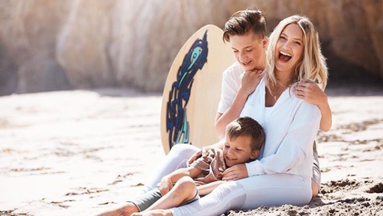 Kate Hudson dan anak-anaknya.