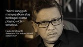 Ragam Reaksi Sandiwara Hoaks Ratna Sarumpaet Ratna Sarumpaet mengakui tidak ada penganiayaan seperti yang tersebar di media sosial. Pengakuan itu mengundang reaksi dari banyak pihak, termasuk kubu Prabowo.