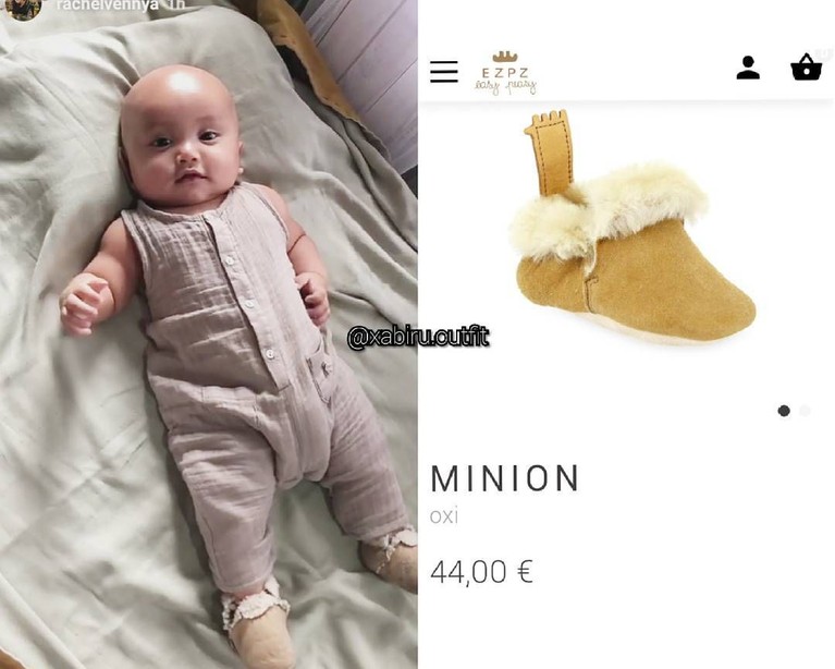 Dinobatkan sebagai selebgram terkaya, Rachel Vennya juga membelikan beberapa koleksi sepatu mewah kepada anaknya, Xabiru Oshe Al Hakim.
