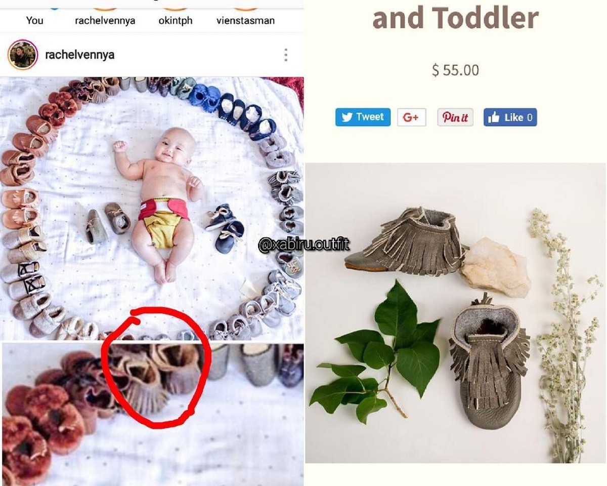 Dinobatkan sebagai selebgram terkaya&comma; Rachel Vennya juga membelikan beberapa koleksi sepatu mewah kepada anaknya&comma; Xabiru Oshe Al Hakim&period;