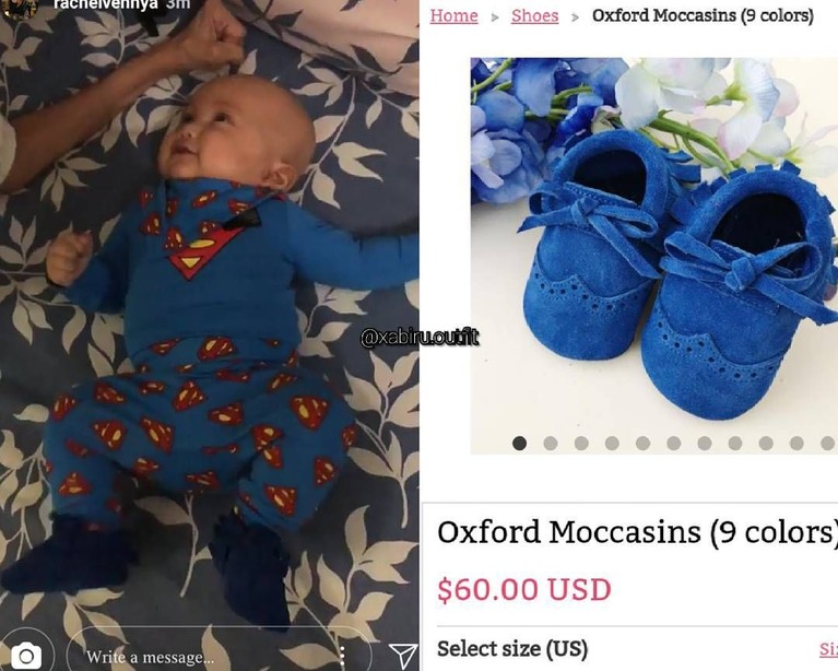 Koleksi Sepatu Mewah Anak Rachel Vennya, Xabiru Oshe Al Hakim Dinobatkan sebagai selebgram terkaya, Rachel Vennya juga membelikan beberapa koleksi sepatu mewah kepada anaknya, Xabiru Oshe Al Hakim.