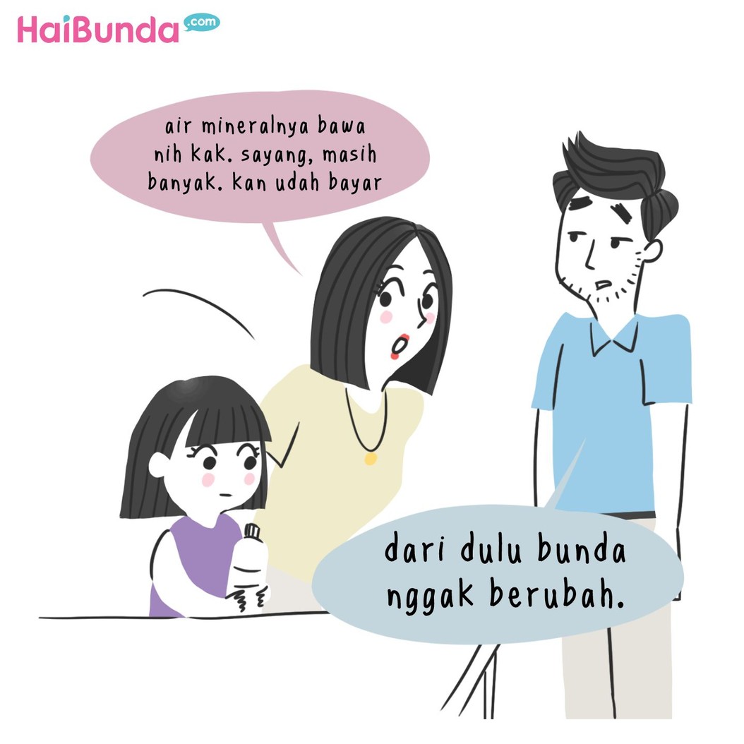 Hal ini biasa dilakukan Bunda saat makan di luar. Bunda juga melakukan hal serupa? Atau ada hal lain yang biasa dilakukan saat makan di luar?
