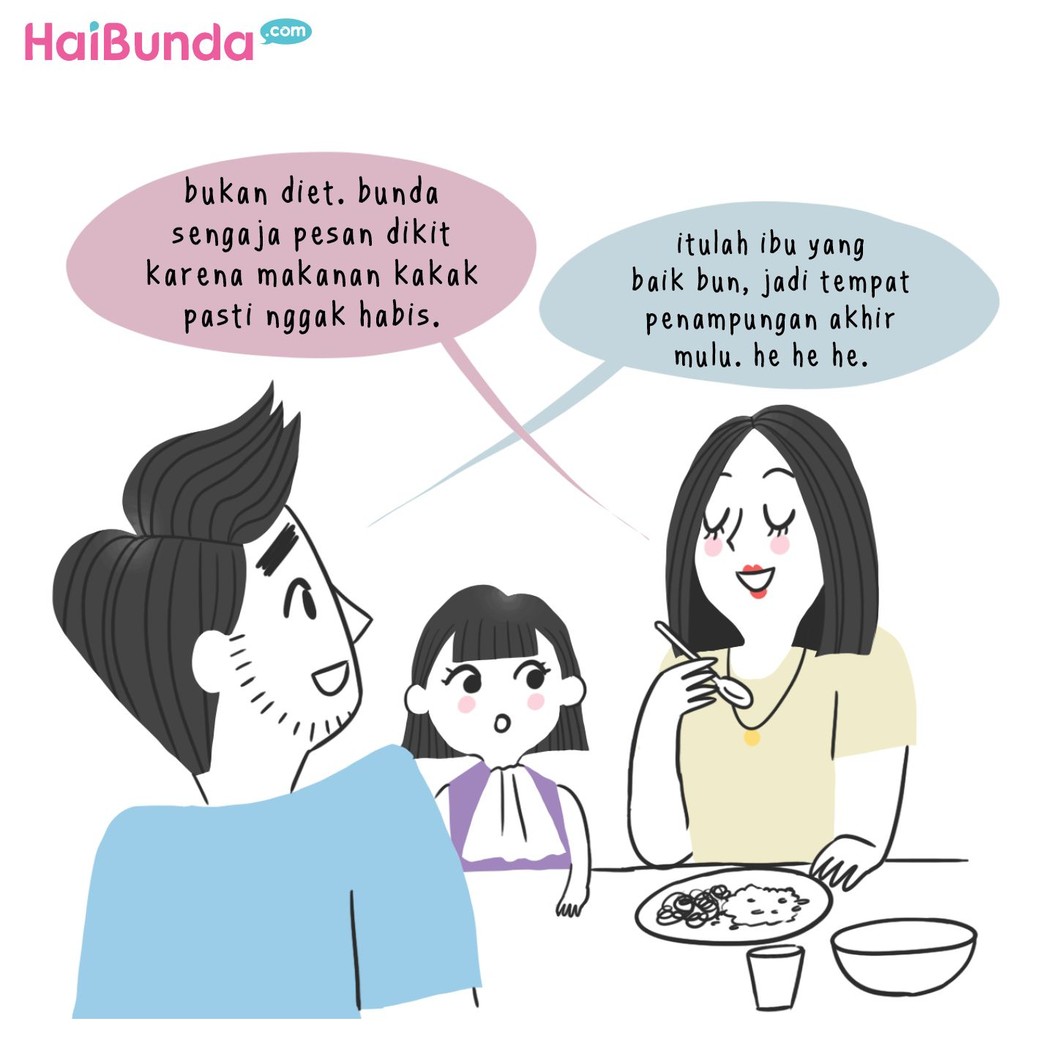 Hal ini biasa dilakukan Bunda saat makan di luar. Bunda juga melakukan hal serupa? Atau ada hal lain yang biasa dilakukan saat makan di luar?