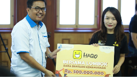 Hago Beri Bantuan Rp 500 Juta ke Korban Gempa Lombok