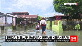 Sungai Meluap, Ratusan Rumah Terendam Air