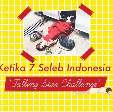 Infografis: Ketika 7 Seleb Indonesia 'Falling Stars Challange