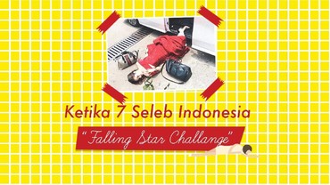 Infografis: Ketika 7 Seleb Indonesia 'Falling Stars Challange