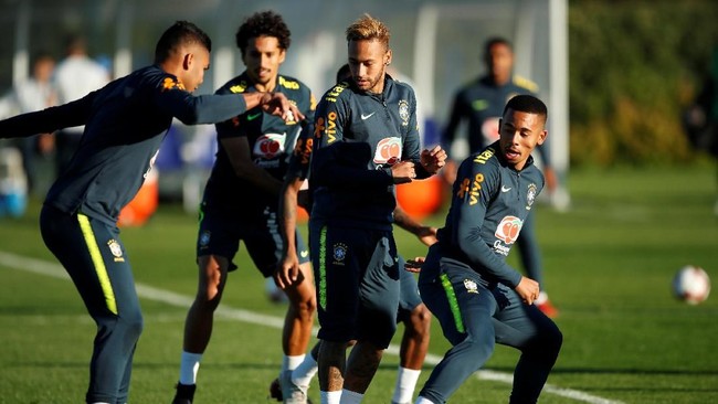 FOTO: Persiapan Timnas Brasil Menatap Arab Saudi