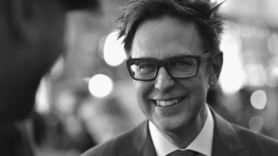 HOLLYWOOD, CA - APRIL 19:  (EDITORS NOTE: Image has been shot in black and white. Color version not available.) Director James Gunn at The World Premiere of Marvel Studios? ?Guardians of the Galaxy Vol. 2.? at Dolby Theatre in Hollywood, CA April 19th, 2017  (Photo by Charley Gallay/Getty Images for Disney)