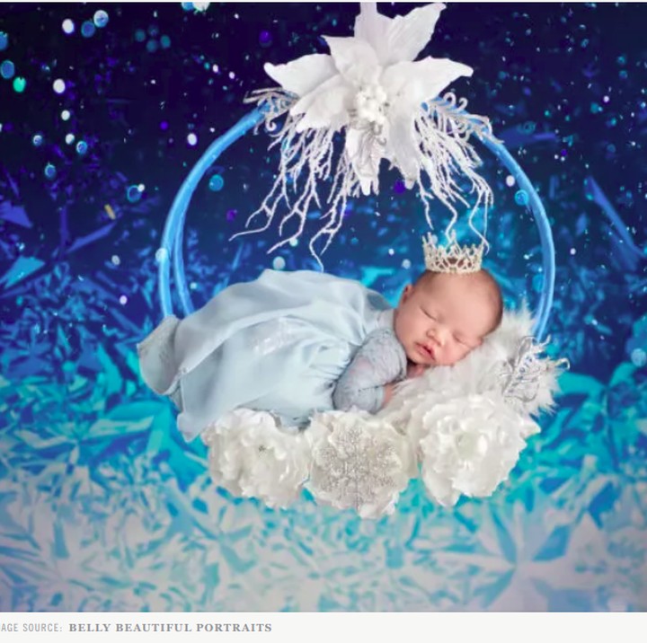 <p>Elsa mini menggemaskan banget ya, lengkap dengan mahkotanya pula. (Foto: Belly Beautiful Portraits via Babble)</p>