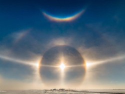 Fenomena Langka Sun Dog, Matahari Kembar yang Keindahannya Menakjubkan