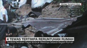 4 Tewas Tertimpa Reruntuhan Rumah